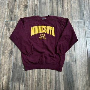Galt Sand Vintage Maroon Minnesota University Medium Sweatshirt crewneck